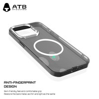 ATB vente en gros porte-anneau magnétique Invisible étanche antichoc TPU + PC étui de téléphone anti-empreintes digitales pour