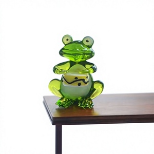 Figura de Pájaro de Cristal Verde, Decoración Feng Shui para Bodas, Adorno de Mesa, Forma Irregular, Paquete Individual, Decoración Artística para Sala de Estar - Product Image 1