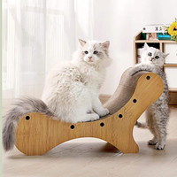Kursi Santai Kucing dari Kertas Bergelombang dengan Alas Garuk yang Dapat Diganti, Tempat Tidur Kucing untuk Kucing di Dalam Ruangan