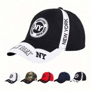 Gorras de Béisbol de Diseño Deportivo y Formal al por Mayor para Fabricantes, con Bordado Estilo NUEVA YORK, Tejido Común - Product Image 1