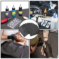 Bavette médicale jetable pour tatouage, 3 plis, imperméable, biodégradable, douce et très absorbante, pour salons de tatouage