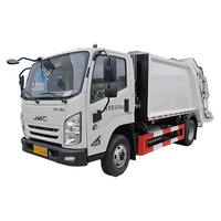 Camion compacteur JMC 4x2, camion à ordures avec chargement rapide en moins de dix secondes pour les agences gouvernementales, les mines, les zones résidentielles