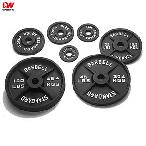 DW SPORTS Hot Sale Großhandel Hochwertiger Standard 45lbs Gusseisen Hantel scheiben - Product Image 5