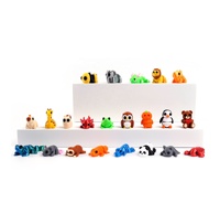 Feeron - Bolsa Sorpresa de Juguetes de Animales Impresos en 3D de PLA Multicolor, Adornos Infantiles de Safari para Paisajes Divertidos, Dibujos Animados Duraderos, Gran Venta