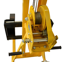Chariot élévateur électrique portable compact, chariot utilitaire léger à levage hydraulique manuel, chariot de manutention pour plateforme de chargement-déchargement