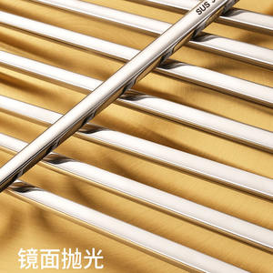 ตะเกียบสแตนเลสสตีลกันลื่นกันความร้อนแบบกลวงสำหรับใช้ในบ้าน304 - Product Image 4