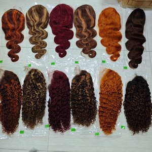 Letsfly Raw Virgin Hair 13X4 Lace Full Frontal Wigs 200% 18-32inch Brazilian Wigs Deep <b>Wave</b>/Straight/<b>Body</b> <b>Wave</b> 100% Human Hair - Product Image 1