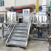 Mélangeur de savon personnalisé 1000L 3000L, machine de mélange cosmétique, mélangeur de liquides, machine de fabrication de pompes à lotion, à vapeur ou électrique