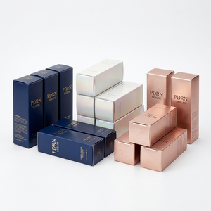 Custom Rose Gold PDRN Vial <b>Labels</b> Luxury Metallic Stickers for Skin Booster Meso Solution <b>Packaging</b> - Product Image 1