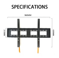 Rak TV Tetap F690 Ukuran 900x600mm Kapasitas Beban 80kg
