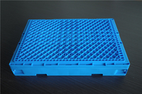 Boîte de transport pliable et empilable en PP de qualité alimentaire, recyclable, solide, en plastique, pour le transport et le stockage