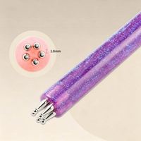 Nouveau stylo à points pour nail art, motif fleur en acrylique, outil rapide pour le nail art DIY, stylo de précision pour ongles