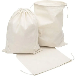 Housses anti-poussière en toile de coton et de lin avec cordon de serrage pour sac à main, chaussures, vêtements - Product Image 5