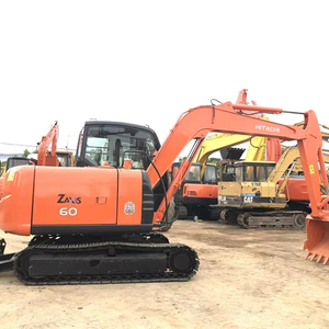 HITACHI 92% Nuevo ZX60 Excavadora usada 2021 6 toneladas Japón Mini ZX 60 6 T 6Ton Excavadora de segunda mano - Product Image 1
