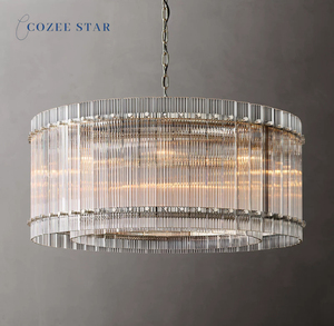 Lustre rond en verre LED moderne <span class=keywords><strong>San</strong></span> <span class=keywords><strong>Marco</strong></span> pour salon chambre à coucher salle à manger avec culot d'ampoule E12 Lustre noir - Product Image 4