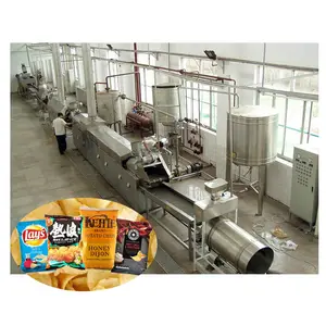 Food Grade Factory Sale Potato Chips Production Line/Crinkle Chips Frying Line With CE