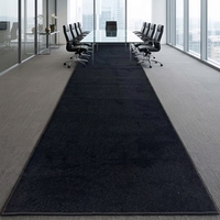 Moquette ignifuge noire unie mur à mur, moquette commerciale pleine surface, pour hall d'hôtel, bureau, projet sur mesure, en polypropylène