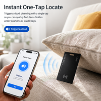 Traceur de cartes intelligent certifié officiel, mini localisateur GPS pour portefeuille, bagages, compatible avec Apple Find My et Google Find My Device