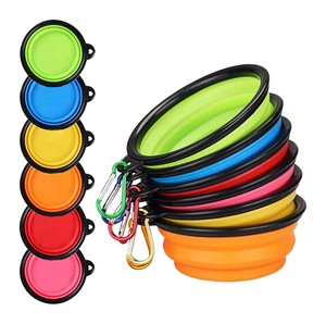 HILIM Vaisselle en silicone pliable portable pour chien, support de bol à usage extérieur de petite taille pour animaux de compagnie, source d'alimentation de charge - Product Image 4