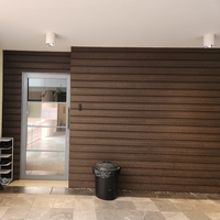 Revêtement mural extérieur en bois plastique WPC facile à installer, prix de gros