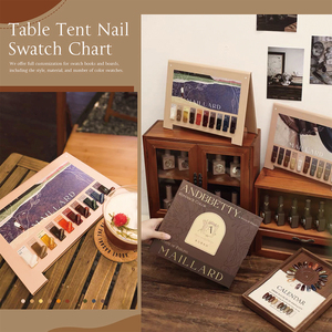 MissGel Diseño personalizado Redondo Acrílico Impresión de uñas Placa transparente Manicura Nail Display Card Nail UV Gel Pantalla a color - Product Image 2