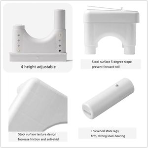 Assembled Design Squatting Toilet <b>Stool</b> - Ergonomic Plastic Potty Step <b>Stool</b> <b>for</b> <b>Bathroom</b> Health and Posture - Product Image 2
