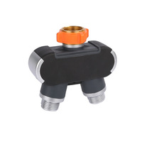 Adaptateur de robinet d'eau bidirectionnel à filetage mâle standard américain, 1 entrée 2 sorties, fourni par le fabricant