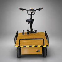 Chariot de transport électrique silencieux à quatre roues, plateforme électrique antidérapante pour ferme, capacité 1 tonne