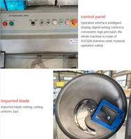 Trancheuse-hachoir automatique de haute qualité en acier inoxydable 304 pour viande congelée, idéale pour le bœuf, les kebabs, les saucisses, le poisson et le fromage