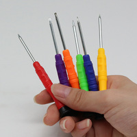 Jeu de tournevis magnétique de précision en acier, 6 pièces, pour la réparation et le démontage de téléphones portables (iPhone/Android) P-3001