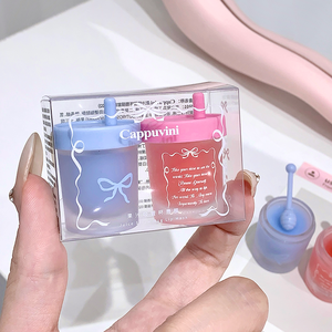 Cappuvini nước trái cây ống hút và môi mặt nạ thiết lập giữ ẩm & không thấm nước son bóng trong chất lỏng và kem hình thức lâu dài - Product Image 3