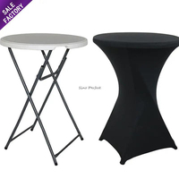 Tables rectangulaires pliantes en plastique HDPE blanc pour événements, banquets de mariage, fêtes, extérieur, portables, de la marque Sino Perfect