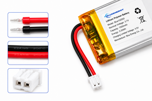 Paquete de Baterías Recargables de Litio-Polímero Personalizadas 102550 3.7V 1500mAh con Conector PH2.0, Descarga de 2A, Batería Lipo Personalizada - Product Image 2