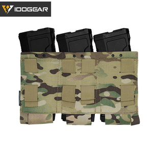 IDOGEAR Porta Caricatori Tattico MOLLE Doppio 5.56 - Fascia Elastica Per Fucile