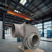 Ventilateur centrifuge sur pied XFB-450 en acier inoxydable avec moteur AC 220V-240V, pales en alliage d'aluminium, alimenté au diesel, garantie 1 an