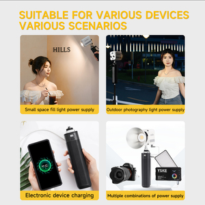 KAZHI 40000mAh Support de batterie universel avec vis 1/4, entrée/sortie USB-C PD, poignée de batterie <span class=keywords><strong>D</strong></span>-Tap pour éclairage photographique extérieur - Product Image 5