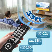 Télécommande universelle pour téléviseur NH315UP/NH315UD pour téléviseurs intelligents Sanyo LED LCD HDTV, aucune configuration nécessaire