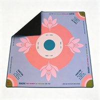 Protecteur de table de mahjong - 2 mm, polyester, caoutchouc naturel, anti-bruit, résistant à l'usure, impression personnalisée, fournisseur en gros