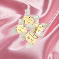 Décorations suspendues pour table de desserts de mariage transfrontalière, cartes à insérer en acrylique imprimées numériquement, décorations pour cupcakes et snacks LITING
