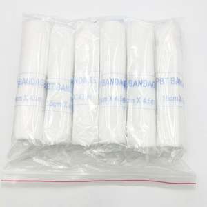 Di buona qualità cotone elastico Pbt conformante Stretch rotolo di garza fasciatura vendita monouso fornitura medicale - Product Image 4