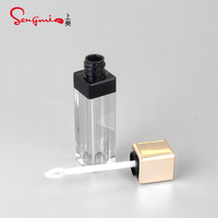 Tubes de gloss à lèvres vides de luxe de 5 ml, prix bas, logo personnalisé, emballage de gloss à lèvres en plastique, tube cosmétique, sérigraphie