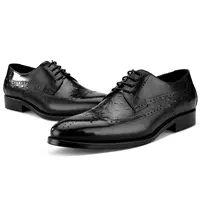 Cjolies chaussures en cuir italien pointu pour hommes, souliers Oxford, faites à la main, de couleur, pour le travail, nouvelle collection 2019