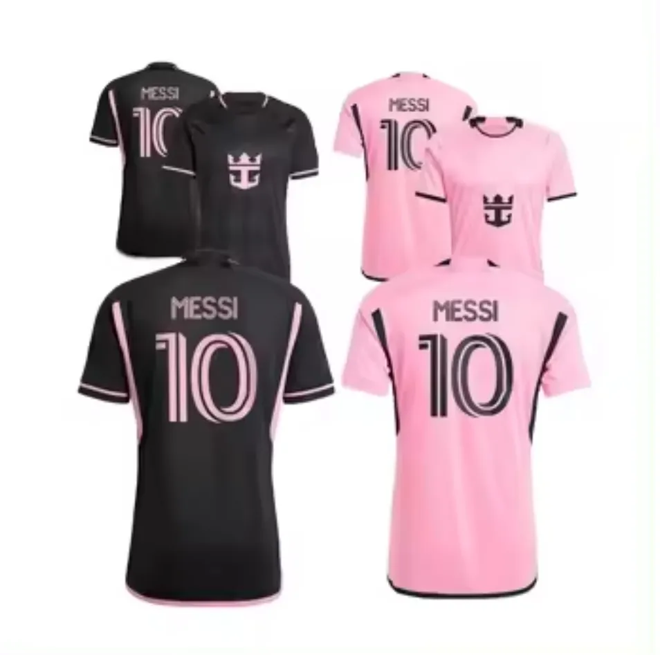 24 25 New style FC Messi inter miami soccer jerseys set men soccer uniform football jersey custom football jersey