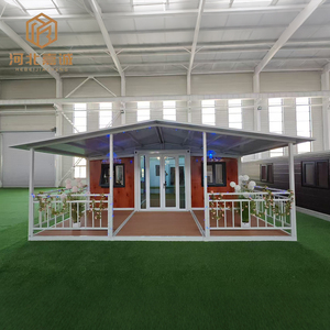 <span class=keywords><strong>Casa</strong></span> Contenedor Expandible de Lujo de 40 pies con Gran Terraza y Techo Inclinado, Casas Modulares Prefabricadas, <span class=keywords><strong>Kit</strong></span> de Villa de 2 o 3 Dormitorios - Product Image 1