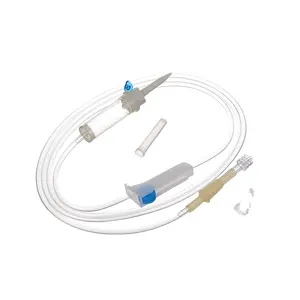 hot sale disposable infusion set without needle and with air vent luer lock