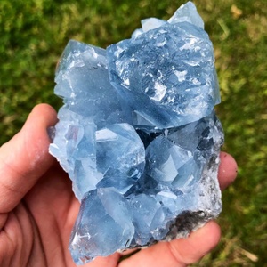 Sỉ buôn đá thạch anh Celestite xanh chất lượng cao, dạng cụm, dạng thô, dạng druzy, dùng làm đồ thủ công trang trí - Product Image 4