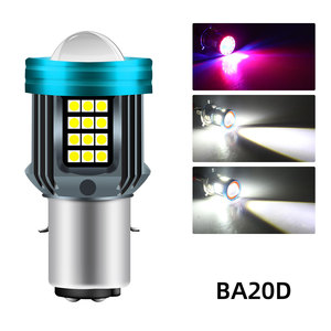 หลอดไฟสปอตไลท์สำหรับรถจักรยานยนต์แบบ SMD BA20D 49สีแบบคู่หลอดไฟลำแสงต่ำต่ำต่ำสำหรับอุปกรณ์เสริมโคมไฟสำหรับขับขี่รถจักรยานยนต์ - Product Image 3
