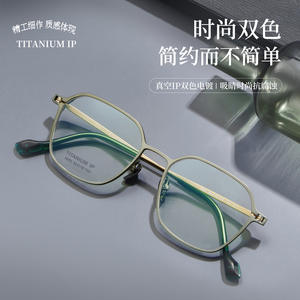 Montures de lunettes en titane IP, rectangulaires, monture complète, légères, unisexes, origine Danyang, numéro de pièce 9002, verres en acrylique - Product Image 3