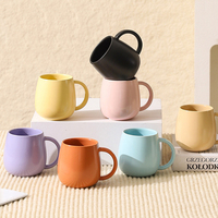 Tasse à thé en porcelaine émaillée de 16 oz, grande capacité, avec logo personnalisé, mug à café en céramique personnalisable pour la maison et le bureau