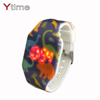 Reloj digital de silicona para niños, pulsera de hora con diseño de gelatina, diseño barato